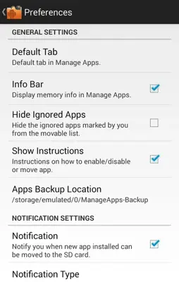 Manage Apps (App2SD) android App screenshot 0