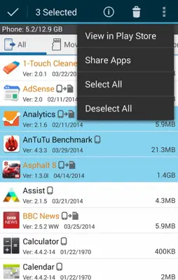 Manage Apps (App2SD) android App screenshot 2