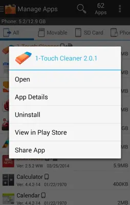 Manage Apps (App2SD) android App screenshot 5