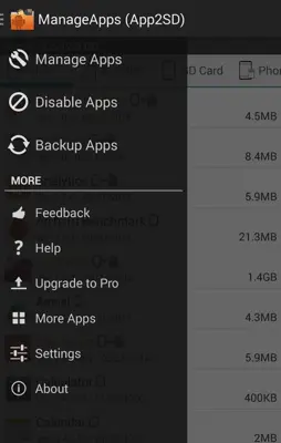 Manage Apps (App2SD) android App screenshot 7